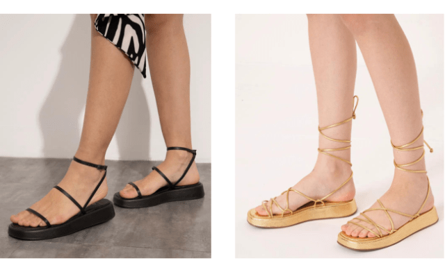 Sandalias Flatform Moda feminina verao 2024