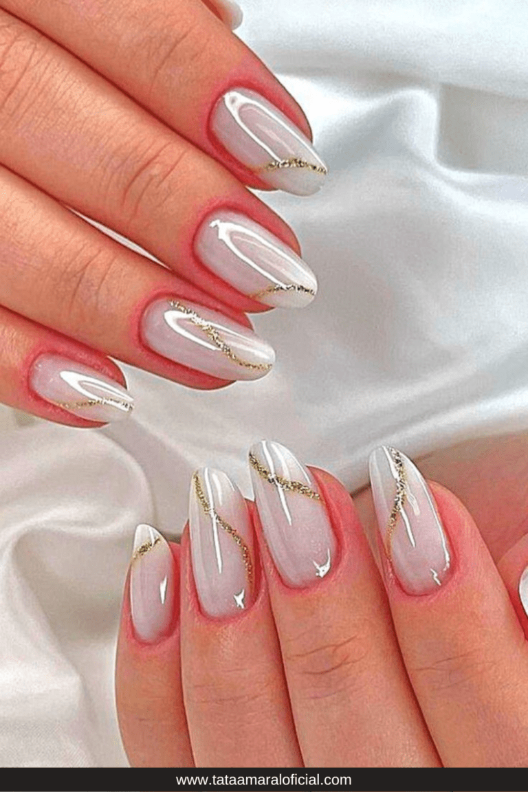 Unhas decoradas de réveillon 2025: 50 Inspirações para o ano novo!