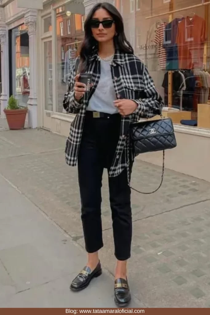 look-casual-chic-com-camisa-xadrez