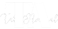 Logotipo estilizado do blog Tata Amaral com as iniciais TA